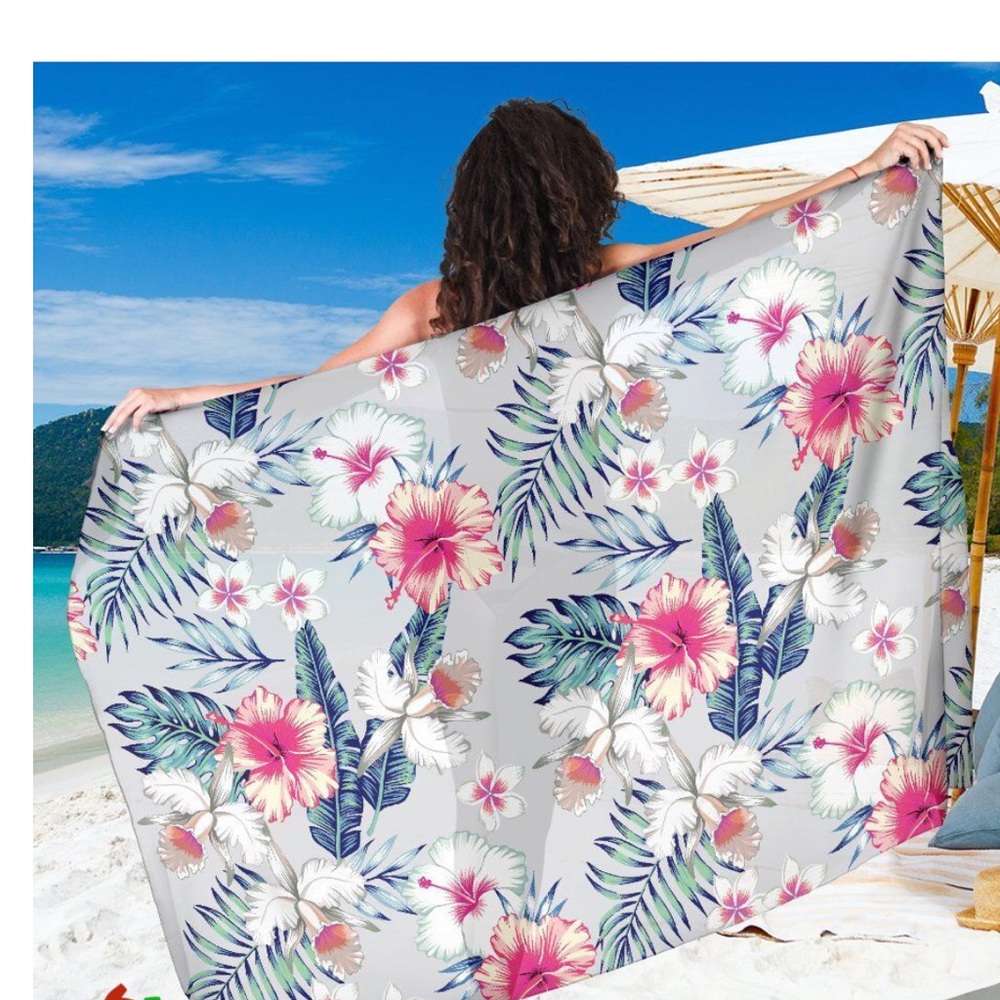 Hibiscus Collection Hawaii Sarong Beach Cover Up - Picture 7 of 7